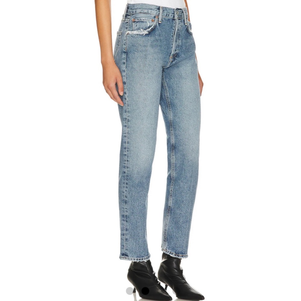 Agolde Light Blue Vintage Wash Ankle Crop Jeans